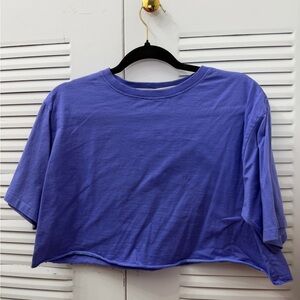 Casual Purple Women's Crop Top